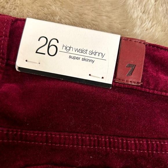 7 for All Mankind super skinny high rise corduroy jeans - Picture 7 of 11